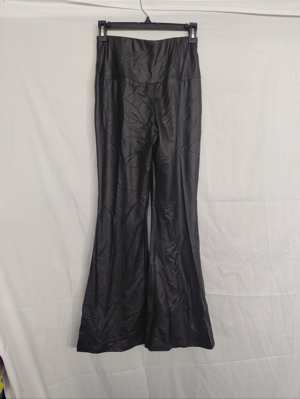 SHEIN Black High-Waist Faux Leather Leggings NWT